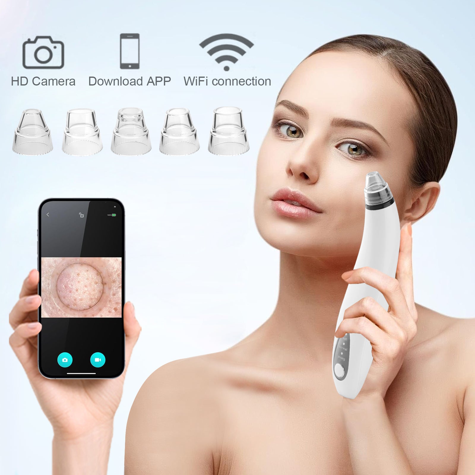 ASPIRATEUR POINT NOIR AVEC CAMERA INTEGREE