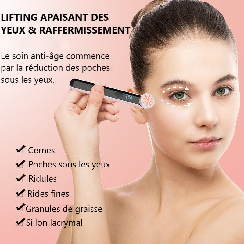 Stick Beauté 7-en-1 : LED, EMS, Thermo-Massage