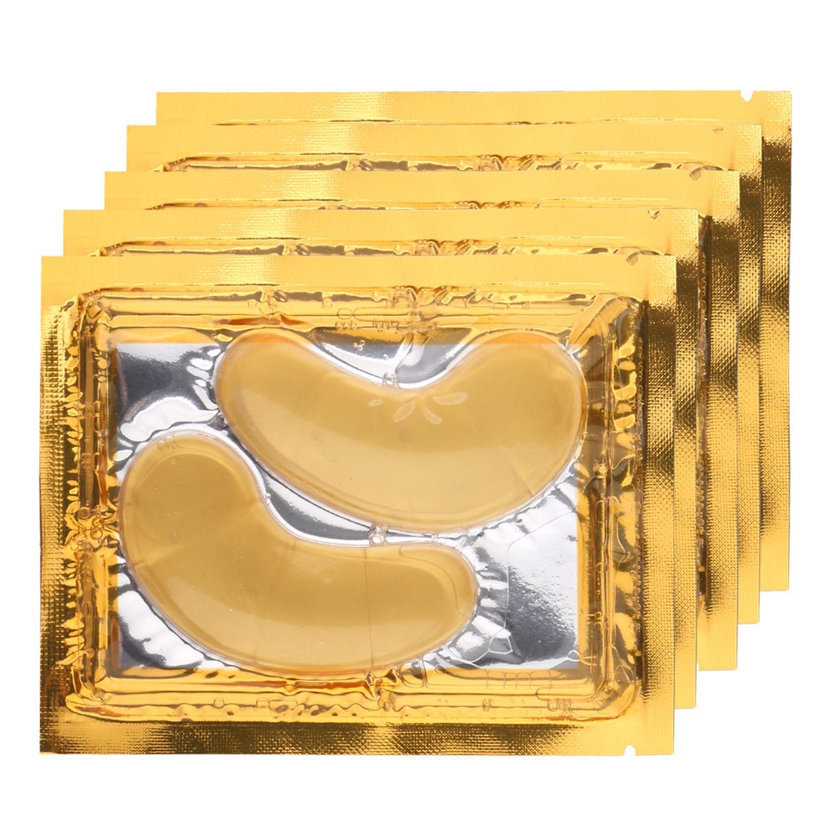 5 Paires De 2 Patchs Collagène Yeux Crystal Gold Yeux